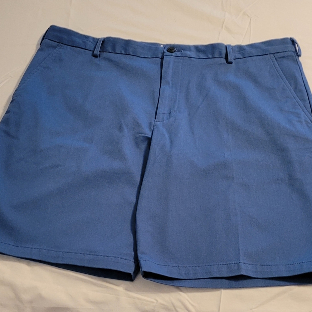 Izod Blue Flat Front Shorts Classic Style